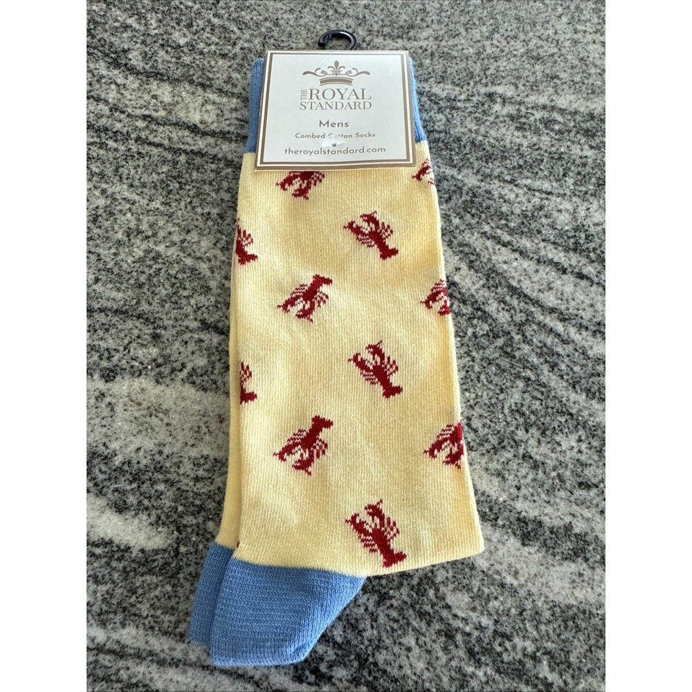 Royal Standard Men's Crew‎ Socks NWT Lobster